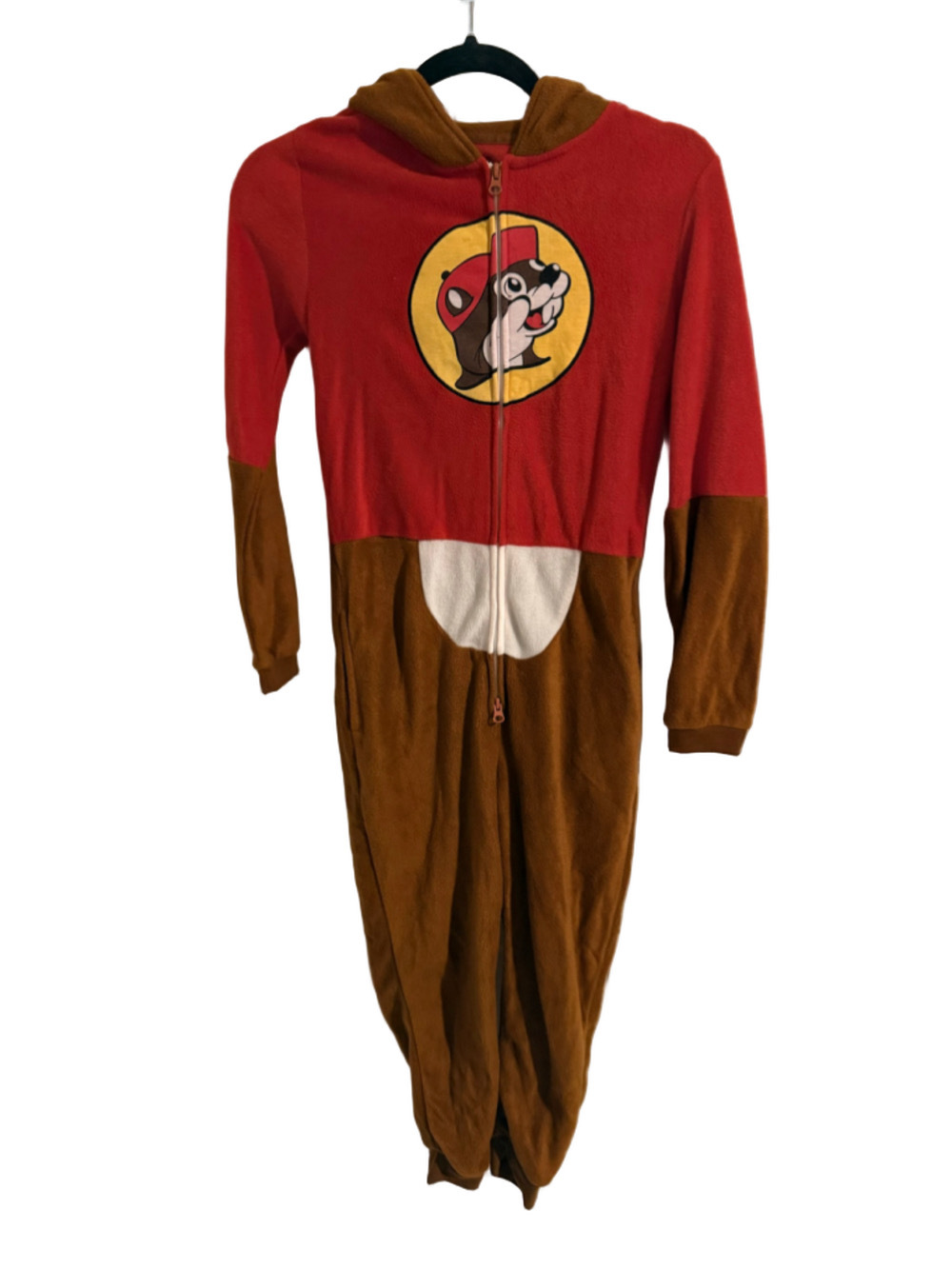 Buc-ee’s Beaver Plush Onesie Costume Pajamas Youth YXS/S